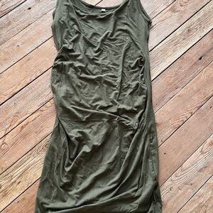 NWOT Size M Maternity Amazon Olive Green Women's Dress